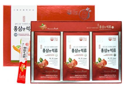 Red Ginseng & Pomegranate Collagen Sticks (10ml × 30 Sticks)