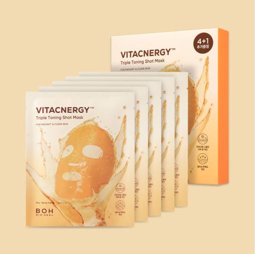 Biohilbo Vita Synergy Triple Toning Shot Mask 4+1 sheets