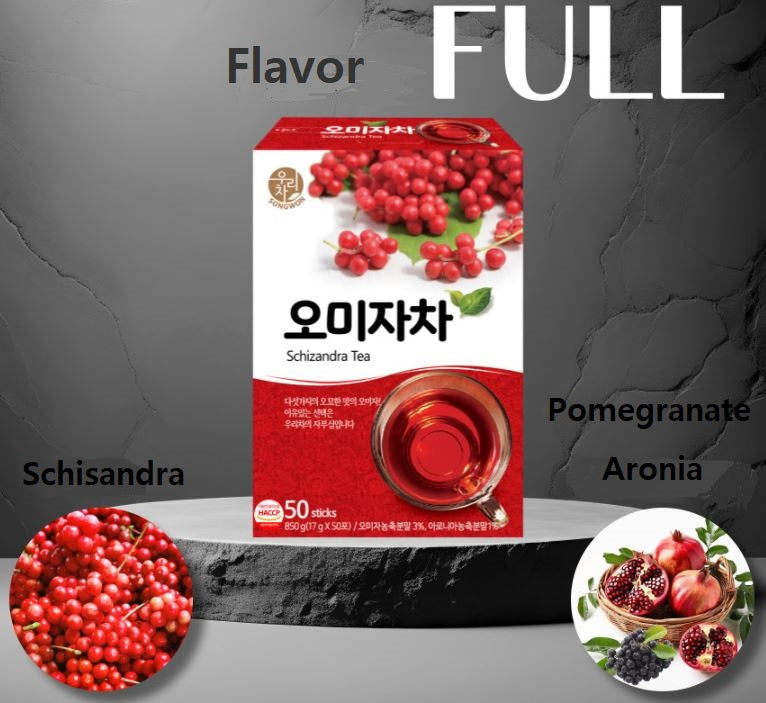 Korean Omija Tea 50T(850g) – Rich Schisandra Flavor with Pomegranate, Aronia & Apple