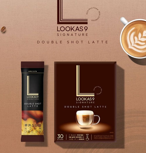 Namyang Lucas 9 Signature Double Shot Latte 30 Sticks โ Rich Espresso Coffee