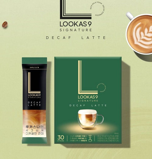 Namyang Lucas Nine Signature Decaffeinated Latte 30 Stick Easy Coffee