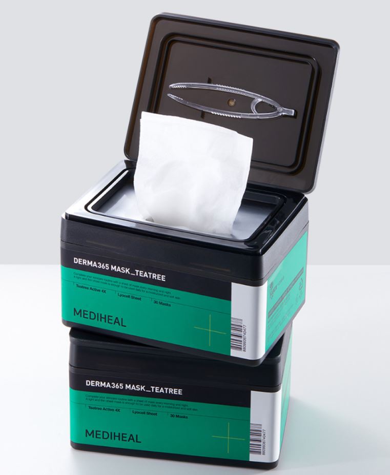 MEDIHEAL Derma365 Tea Tree Daily Sheet Mask (30 Sheets / Pull-out Type)