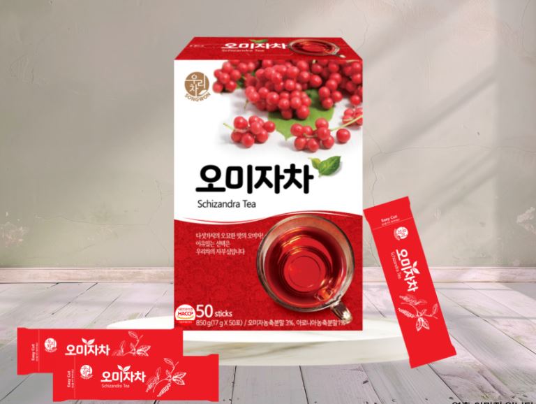 Korean Omija Tea 50T(850g) – Rich Schisandra Flavor with Pomegranate, Aronia & Apple