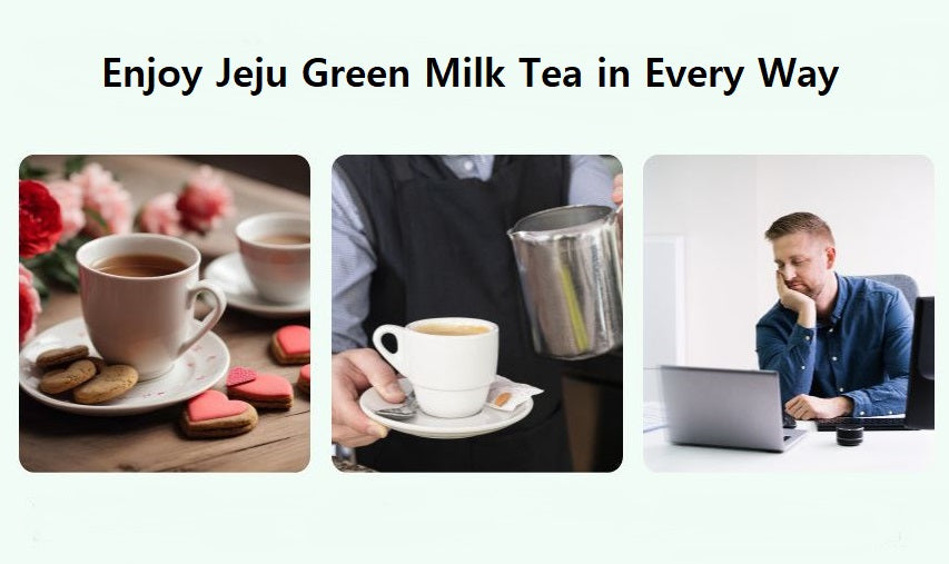 Jeju Green Milk Tea – Creamy Flavor from Organic Jeju Green Tea & Korean Low-Fat Milk