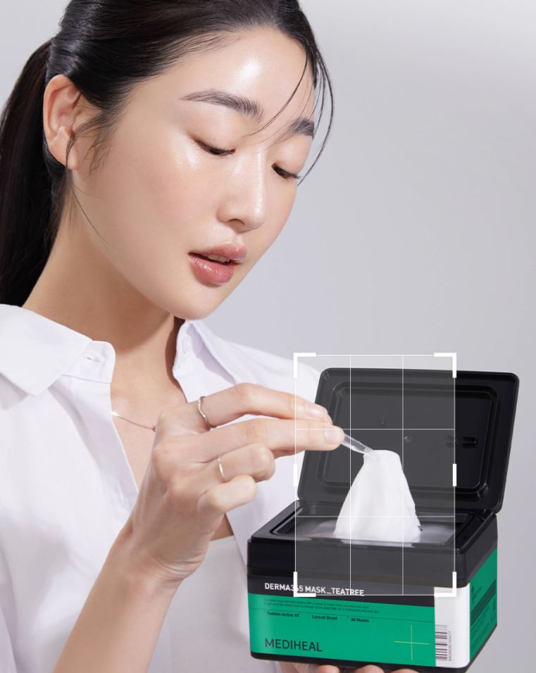 MEDIHEAL Derma365 Tea Tree Daily Sheet Mask (30 Sheets / Pull-out Type)