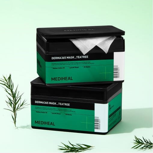 MEDIHEAL Derma365 Tea Tree Daily Sheet Mask (30 Sheets / Pull-out Type)