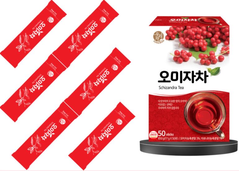 Korean Omija Tea 50T(850g) – Rich Schisandra Flavor with Pomegranate, Aronia & Apple