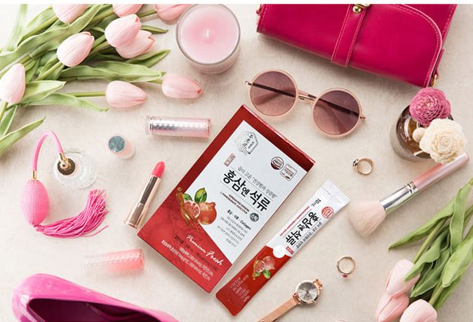 Red Ginseng & Pomegranate Collagen Sticks (10ml × 30 Sticks)