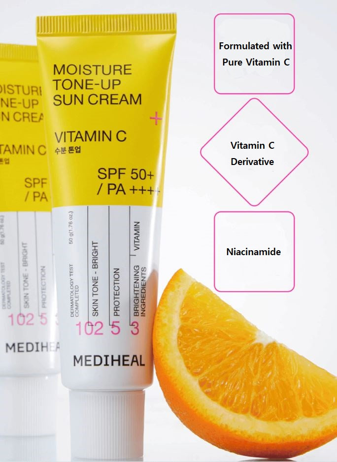 MEDIHEAL Moisture Tone-Up Sunscreen 50ml SPF50+ PA+++