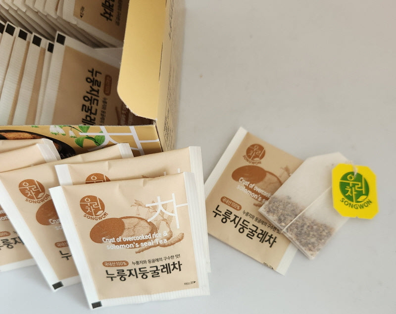 Korean Roasted Rice & Solomon’s Seal Tea – 40 Tea Bags for Daily Wellness