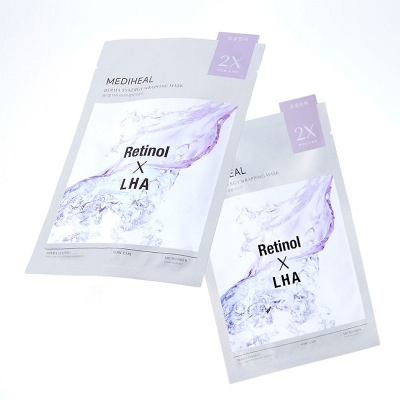 Mediheal Derma Synergy Wrapping Mask 10 Sheets – Pore Tightening & Firming with Retinol & LHA