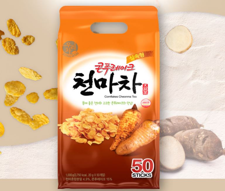 Corn Flake Cheonma Tea ZERO 40 Sticks (720g) Zero Sugar Solid Grain Tea Stick