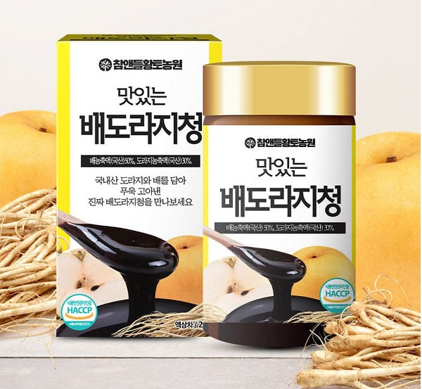 Sweet Korean Pear & Bellflower Syrup 250g Natural Herbal Extract for Throat Health