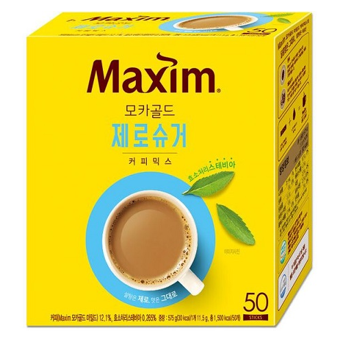 Maxime Mocha Gold Zero Sugar Coffee Mix 50T Individual packaging