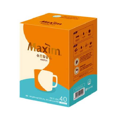 Maxim Supreme Gold Coffee Mix 40T Portable Coffee