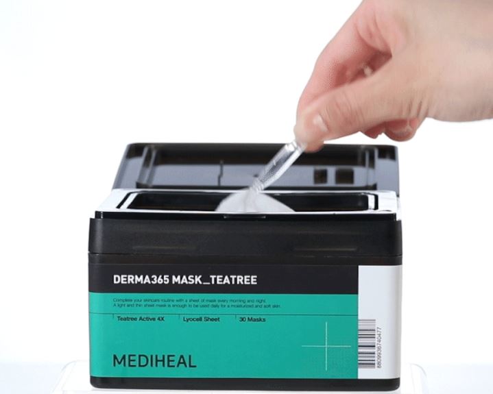 MEDIHEAL Derma365 Tea Tree Daily Sheet Mask (30 Sheets / Pull-out Type)