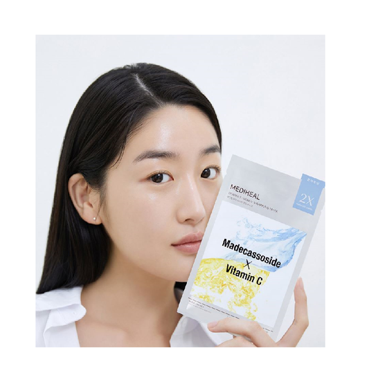Mediheal Derma Synergy Wrapping Mask 10 Sheets – Spot Soothing & Brightening (Madecassoside × Vitamin C)