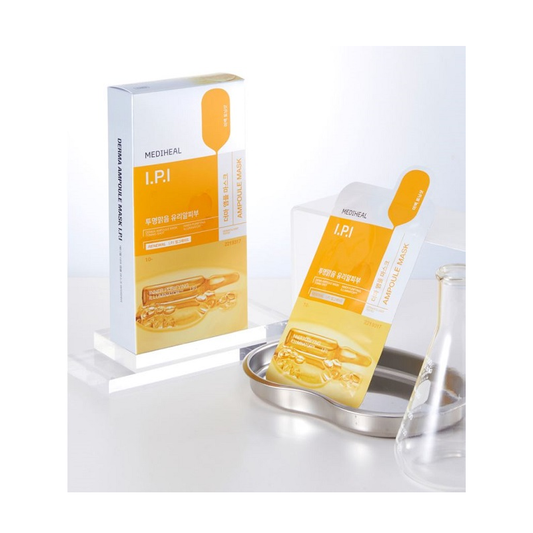 Mediheal Derma Ampoule Mask I.P.I 10 Sheets – Brightening & Radiance Care