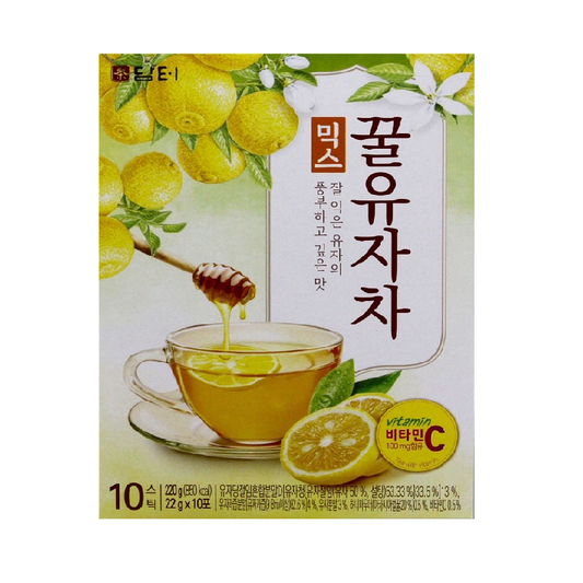 Damteo Honey Citron Tea Mix Sticks 10-Pack – Deep, Rich Korean Yuzu Flavor