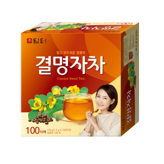Damteo Cassia Seed Tea 100 Tea Bags 120g – Light & Clear Korean Herbal Tea