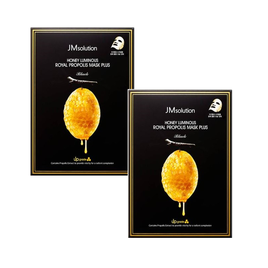 Msolution Honey Luminous Royal Propolis Mask (10 Sheets) – Intense Hydration & Glow Care with Propolis + Royal Jelly