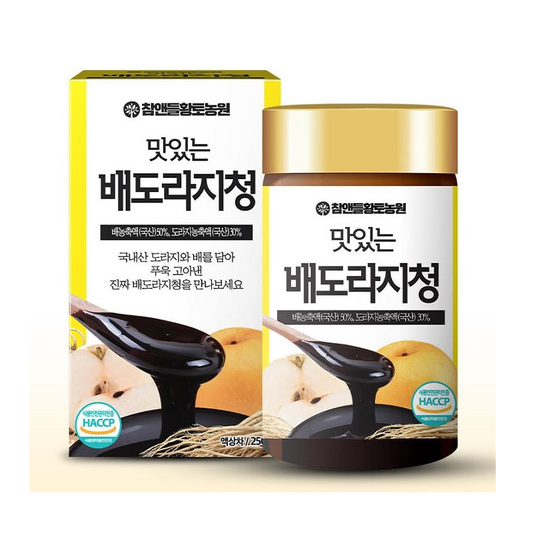 Sweet Korean Pear & Bellflower Syrup 250g Natural Herbal Extract for Throat Health