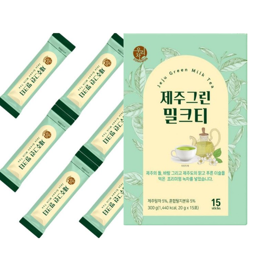 Jeju Green Milk Tea – Creamy Flavor from Organic Jeju Green Tea & Korean Low-Fat Milk