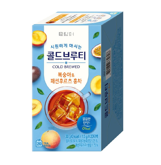 Cold Brew Tea Peach &amp; Passion Fruit Black Tea (30g / 20 Teabags, Caffeine